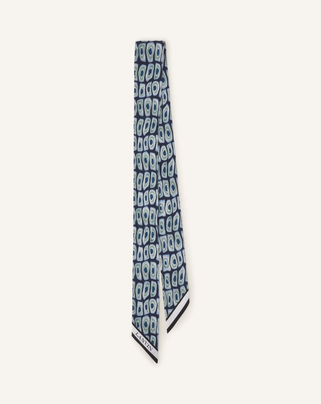 MURANO PRINT SILK TWILLY WITH JEWELRY FASTENER