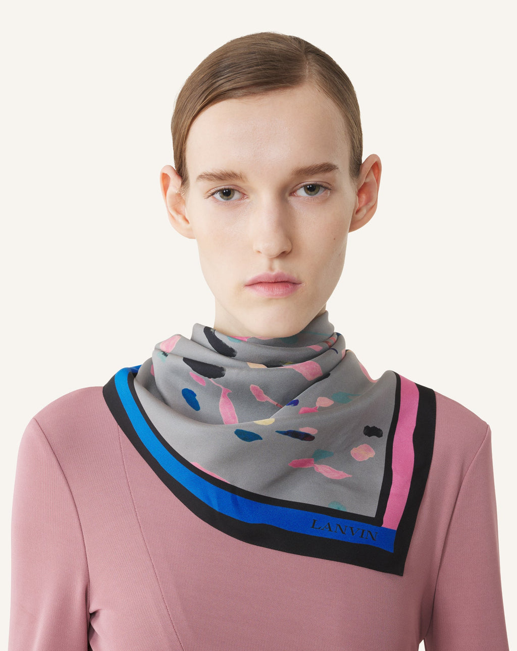 DROP COLOR SILK SCARF