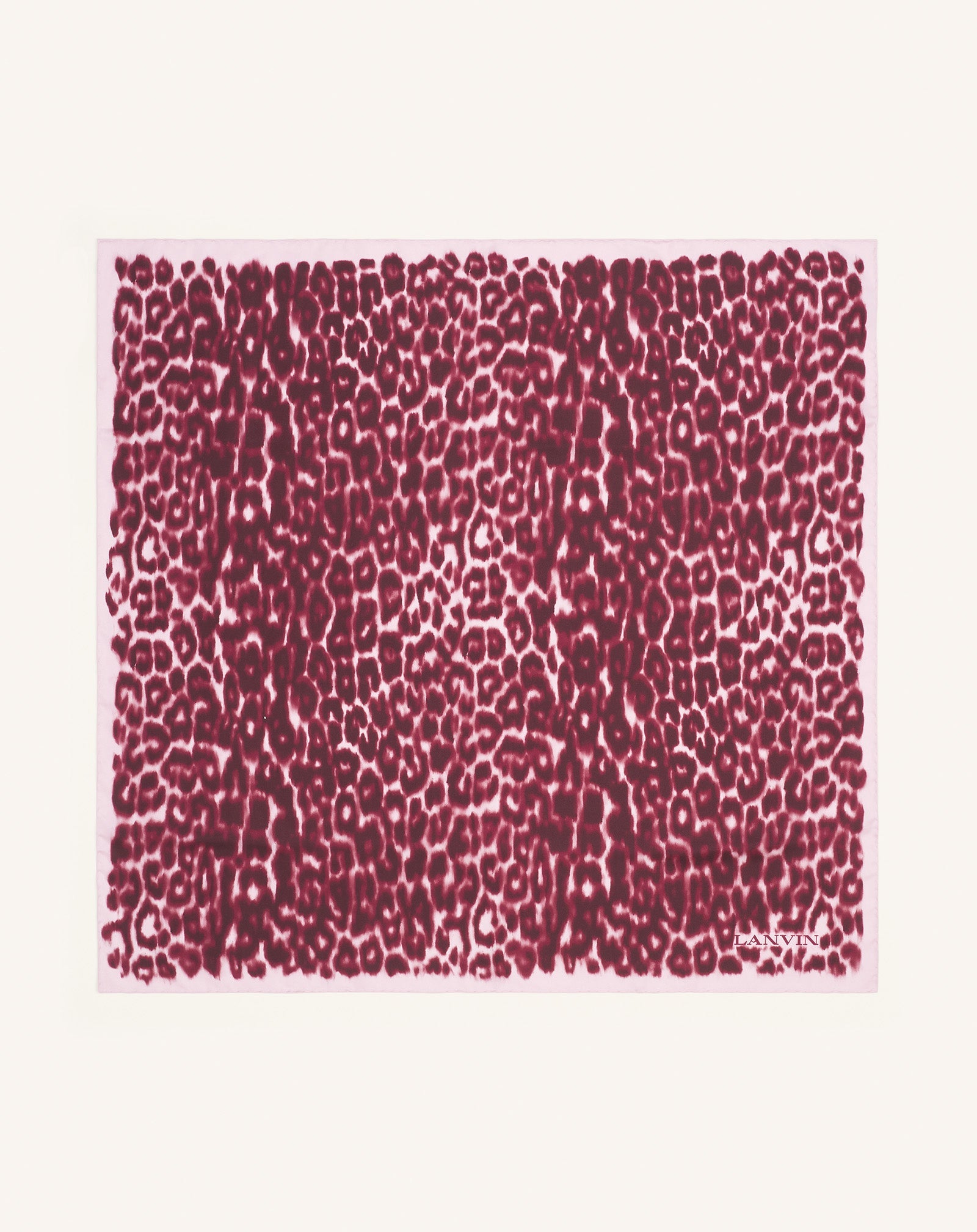 LEOPARD PRINT SILK SCARF