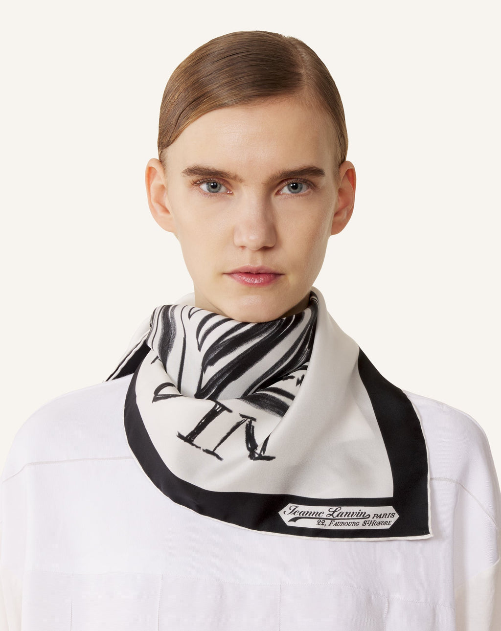 MOTHER & CHILD PRINTED SILK SCARF
