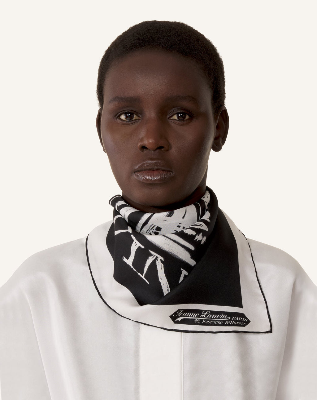 MOTHER & CHILD PRINTED SILK SCARF