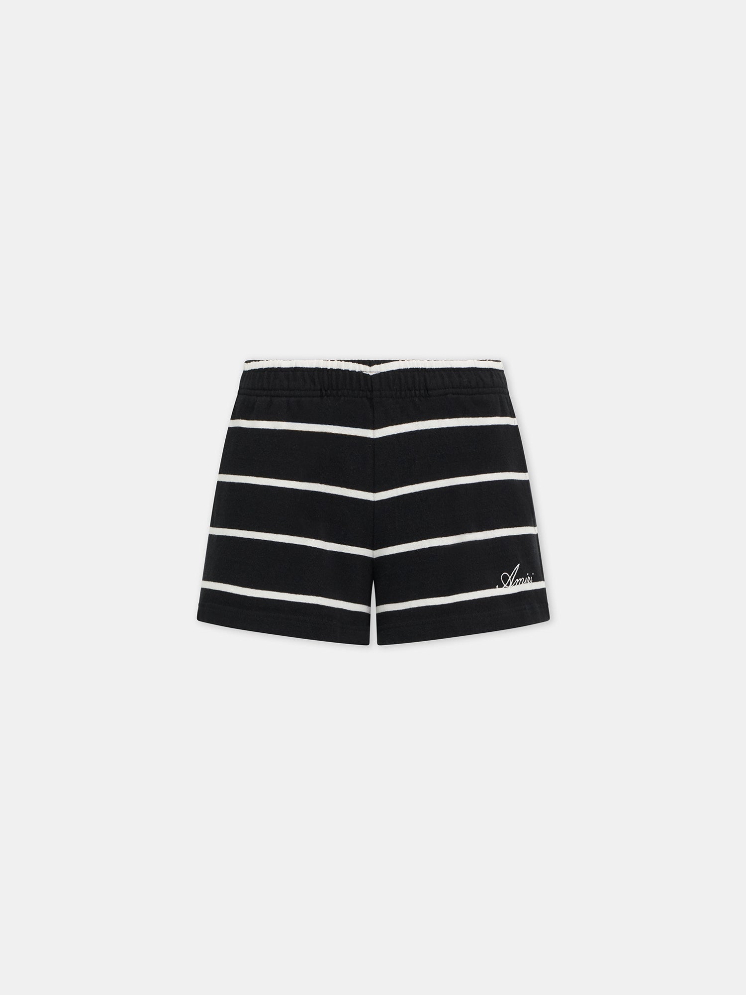 WOMEN - WOMEN'S STRIPED SWEATSHORT - Black