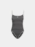 WOMEN - WOMEN'S MA STRIPED ONE PIECE - Black