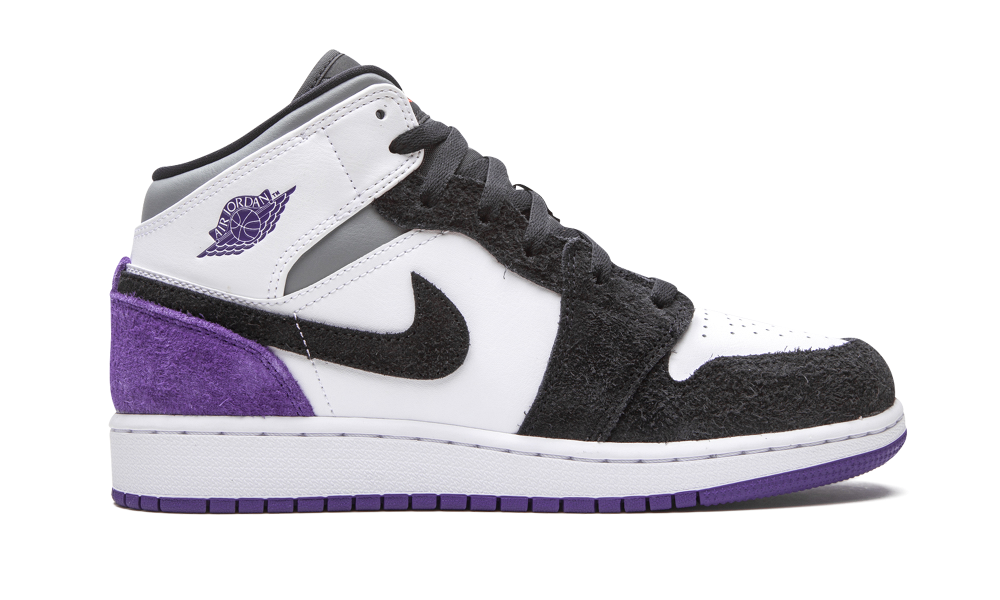 Air Jordan 1 Mid SE GS "Court Purple Suede" BQ6931 105