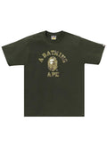 Bape Bitmap College Tee Olive Drab