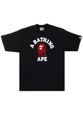 Bape Color Camo College Tee Black/Red