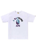 Bape Tie Dye College Tee White/Black