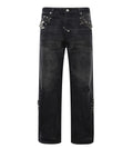 Birth of Royal Child 1920s Vintage Pin Washed Carpenter Pants Black