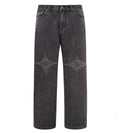 Birth of Royal Child 20K Diamond Stellar Denim Pants Black
