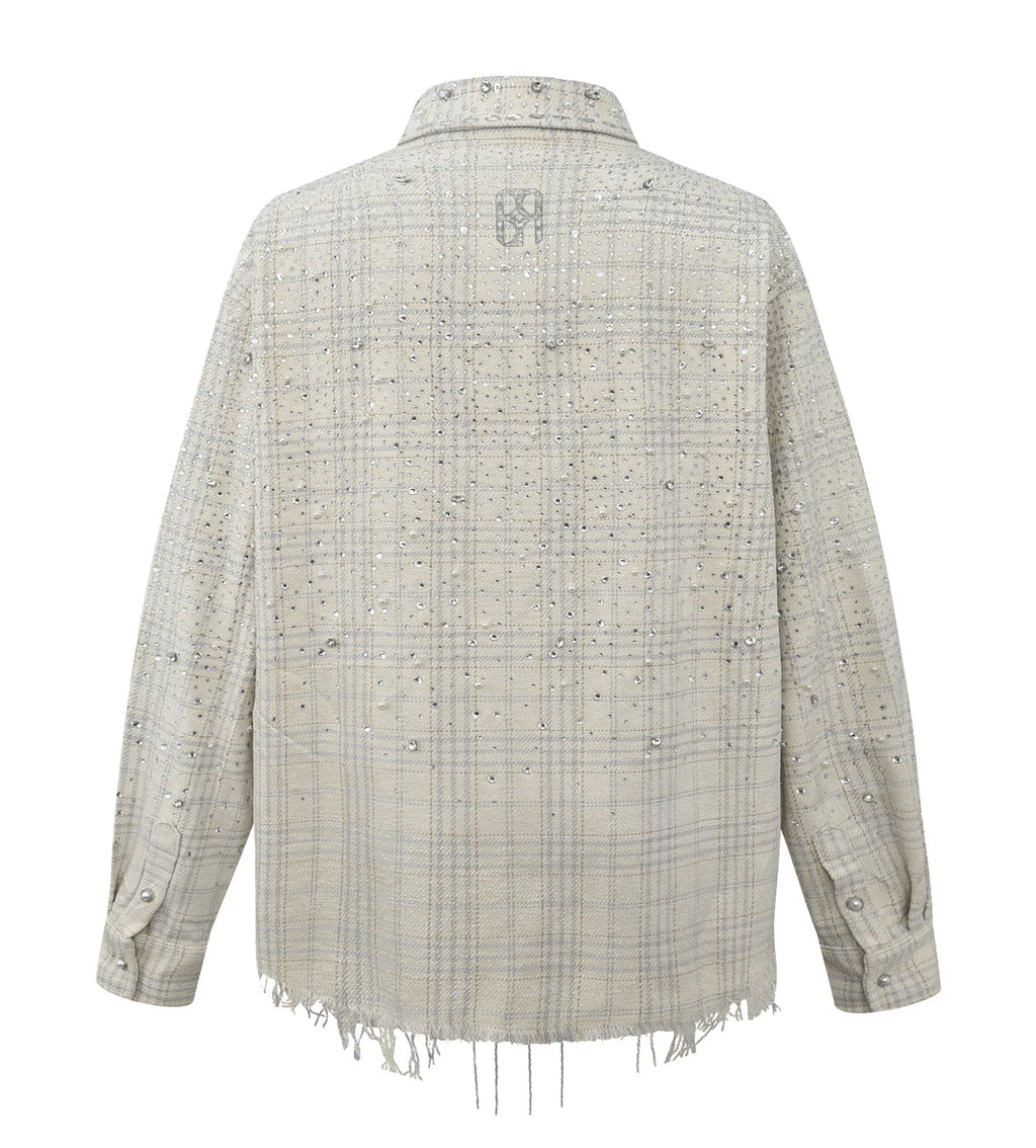 Birth of Royal Child 20k Diamond Pearl Flannel Shirt Beige