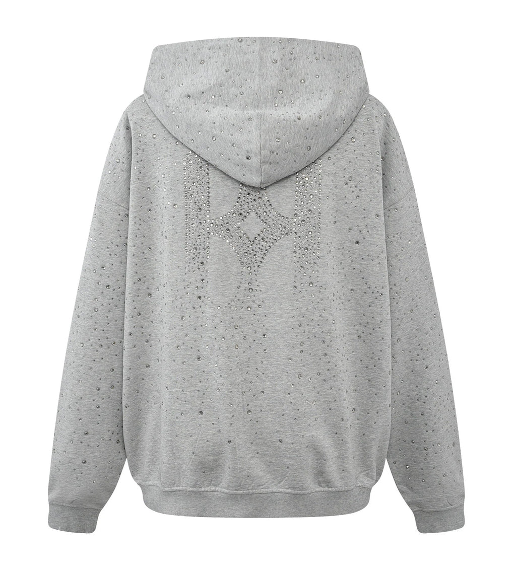 Birth of Royal Child 20k Swarovksi Diamond Hoodie Grey