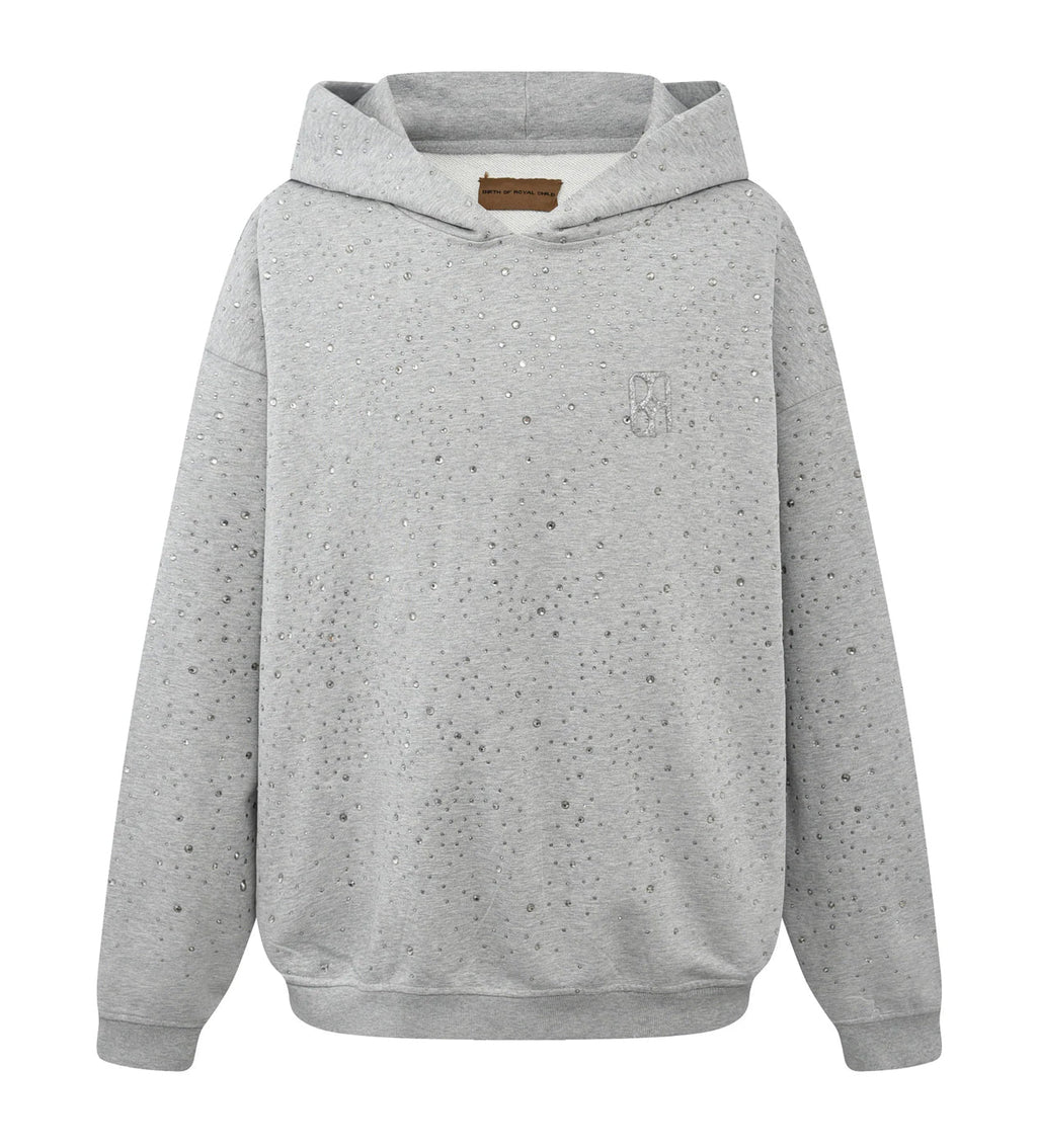 Birth of Royal Child 20k Swarovksi Diamond Hoodie Grey