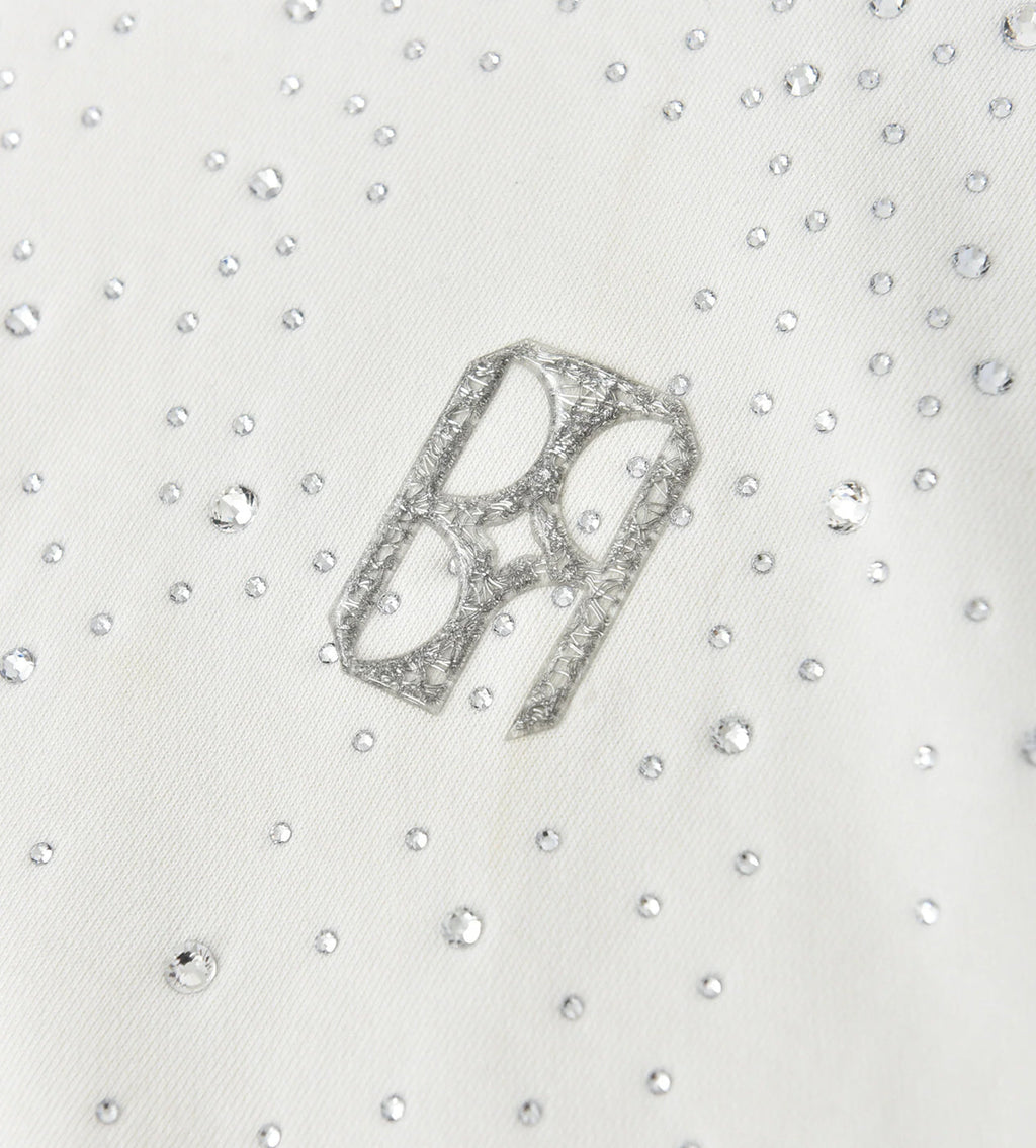 Birth of Royal Child 20k Swarovksi Diamond Hoodie White