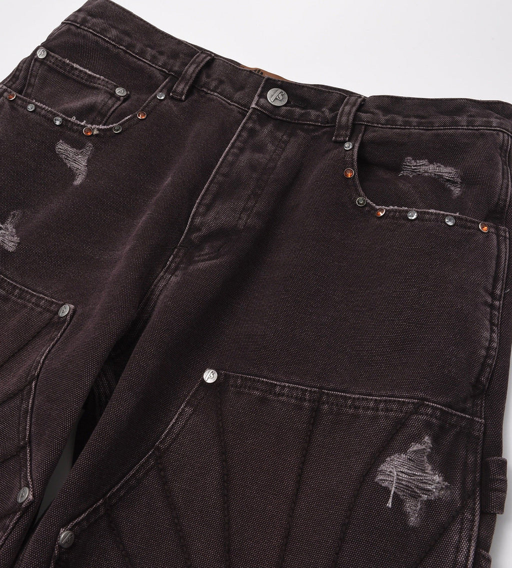 Birth of Royal Child Bijou Fading Cargo Pants Brown