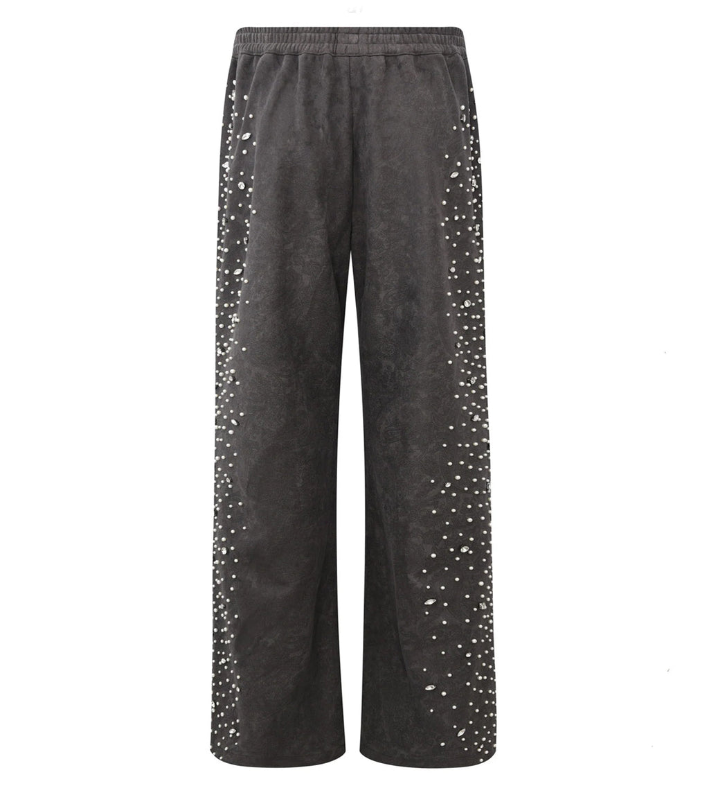 Birth of Royal Child Cashew Blossom Pearl Sweatpants Dark Grey