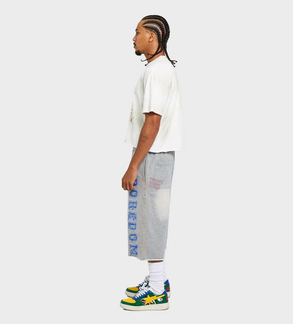 Boredom Kills Collegiate Sweatshorts Grey