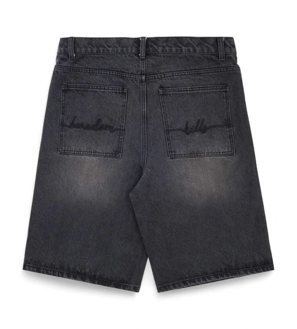 Boredom Kills Pearl Spider Jorts Black