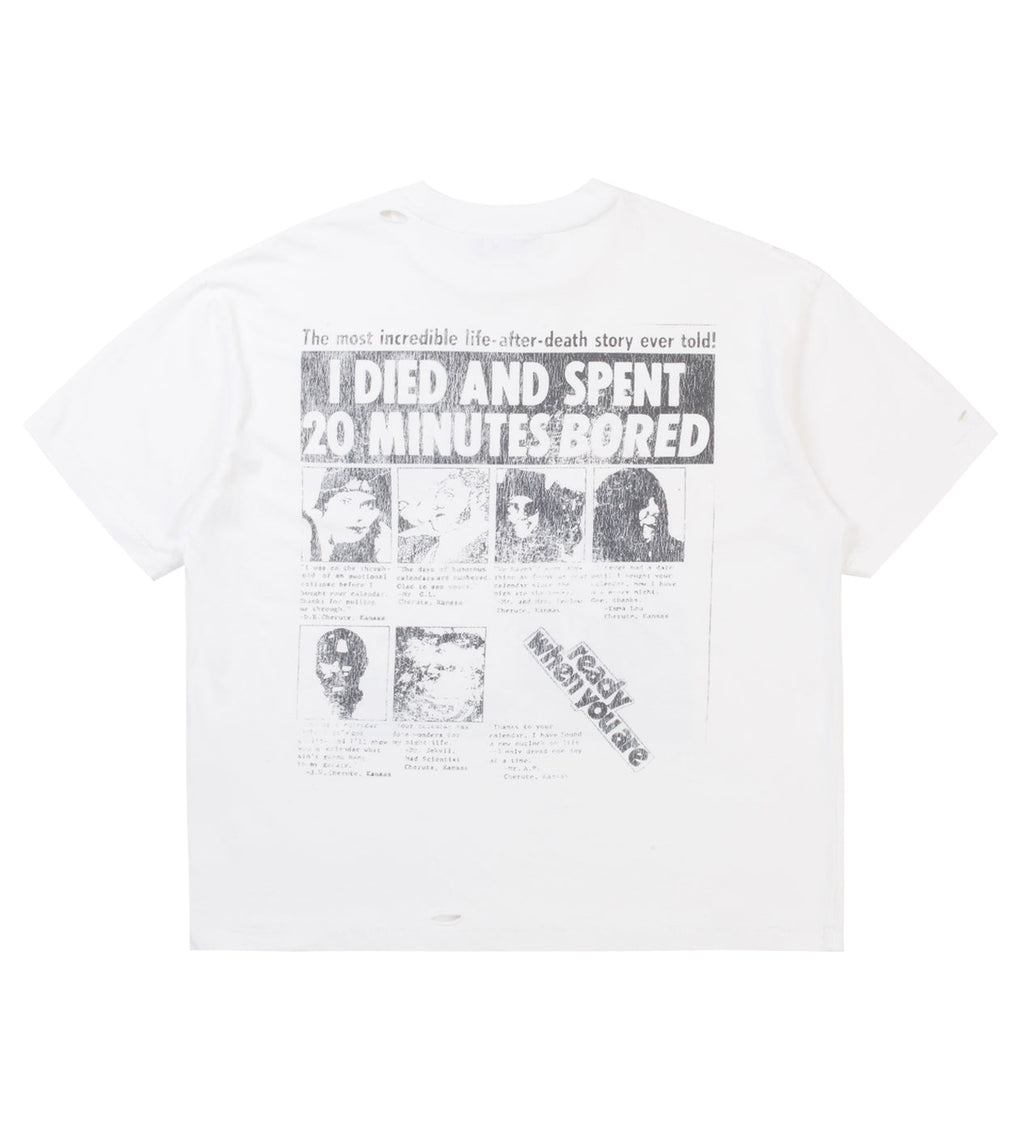 Boredom Kills Purpose Tee White