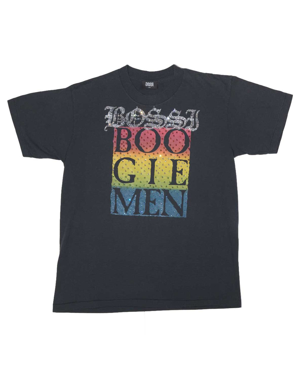 Bossi Vintage Rhinestone Tee Black