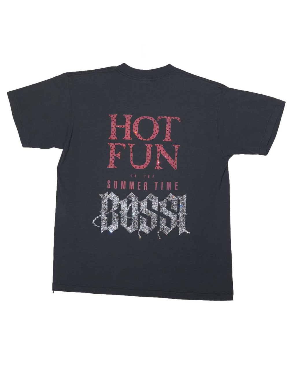 Bossi Vintage Rhinestone Tee Black
