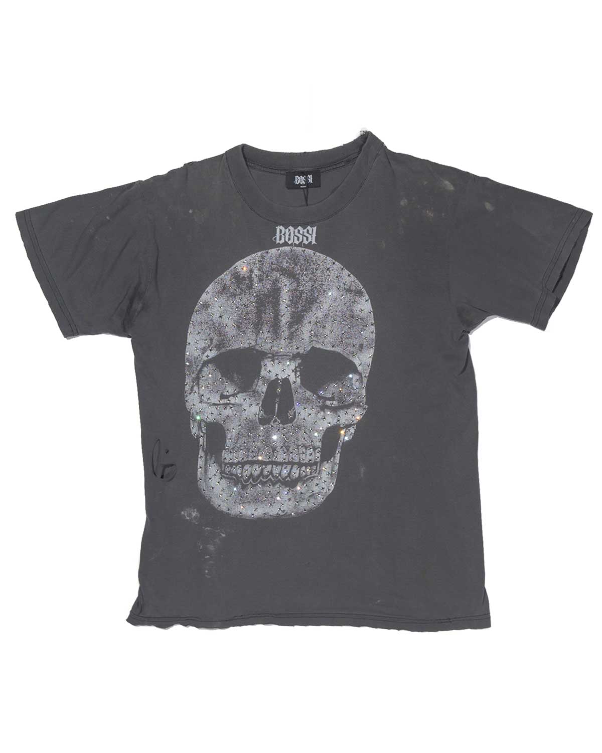 Bossi Vintage Rhinestone Tee Black