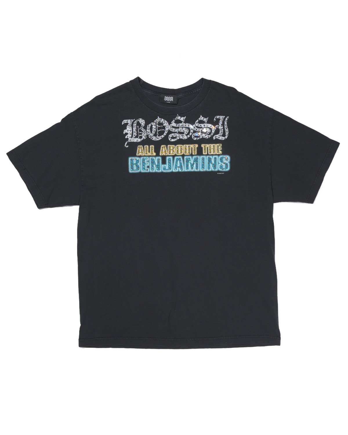 Bossi Vintage Rhinestone Tee Black