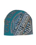 Bossi Vintage Rhinestone Beanie Blue