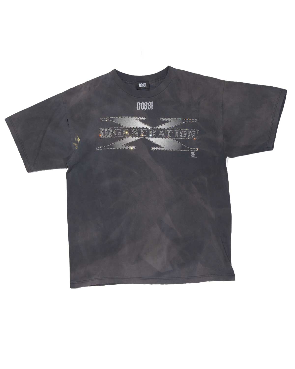Bossi Vintage Rhinestone Tee Faded Black