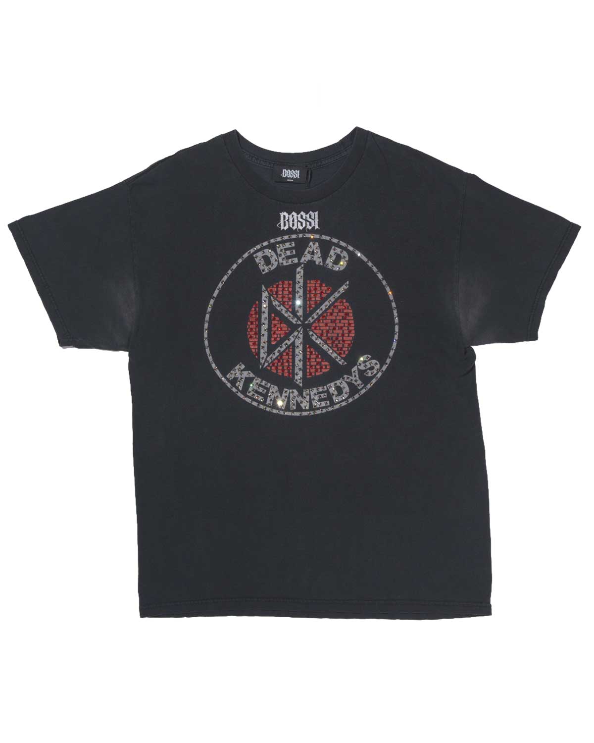 Bossi Vintage Rhinestone Tee Black