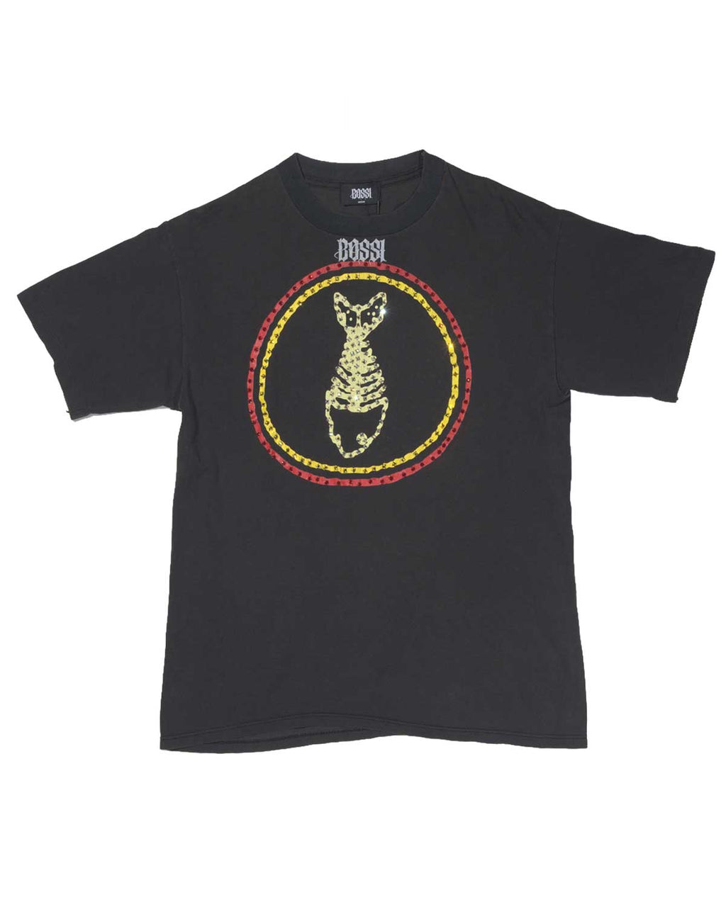 Bossi Vintage Rhinestone Tee Black