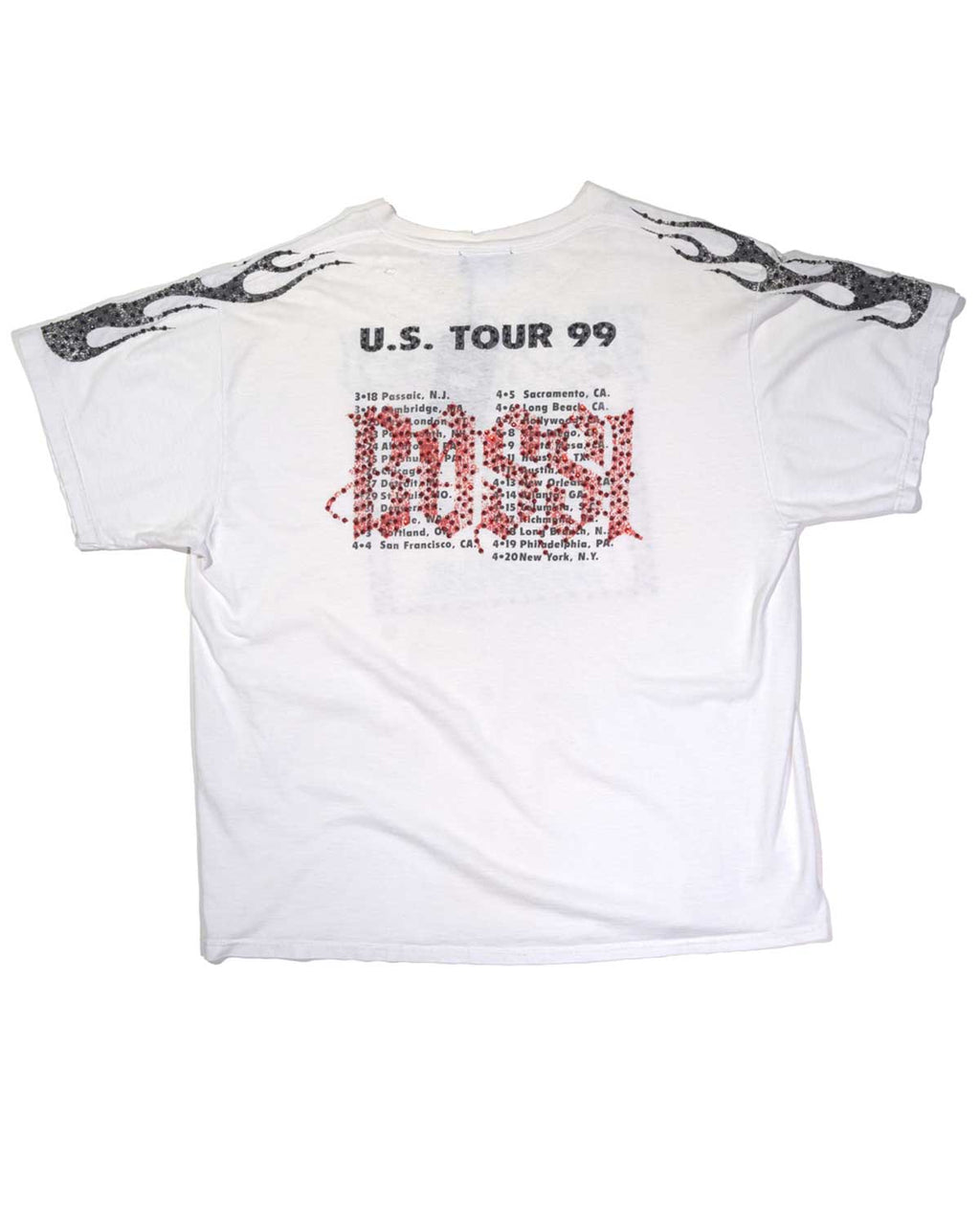Bossi Vintage Rhinestone Tee White