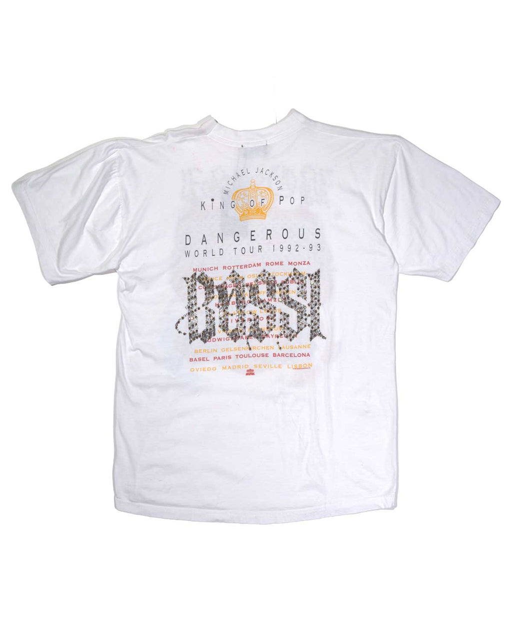 Bossi Vintage Rhinestone Tee White