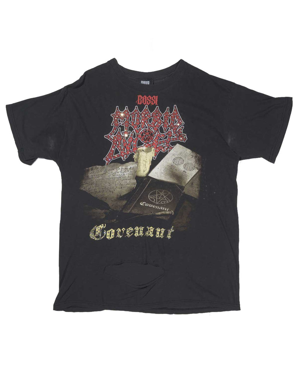 Bossi Vintage Rhinestone Tee Black