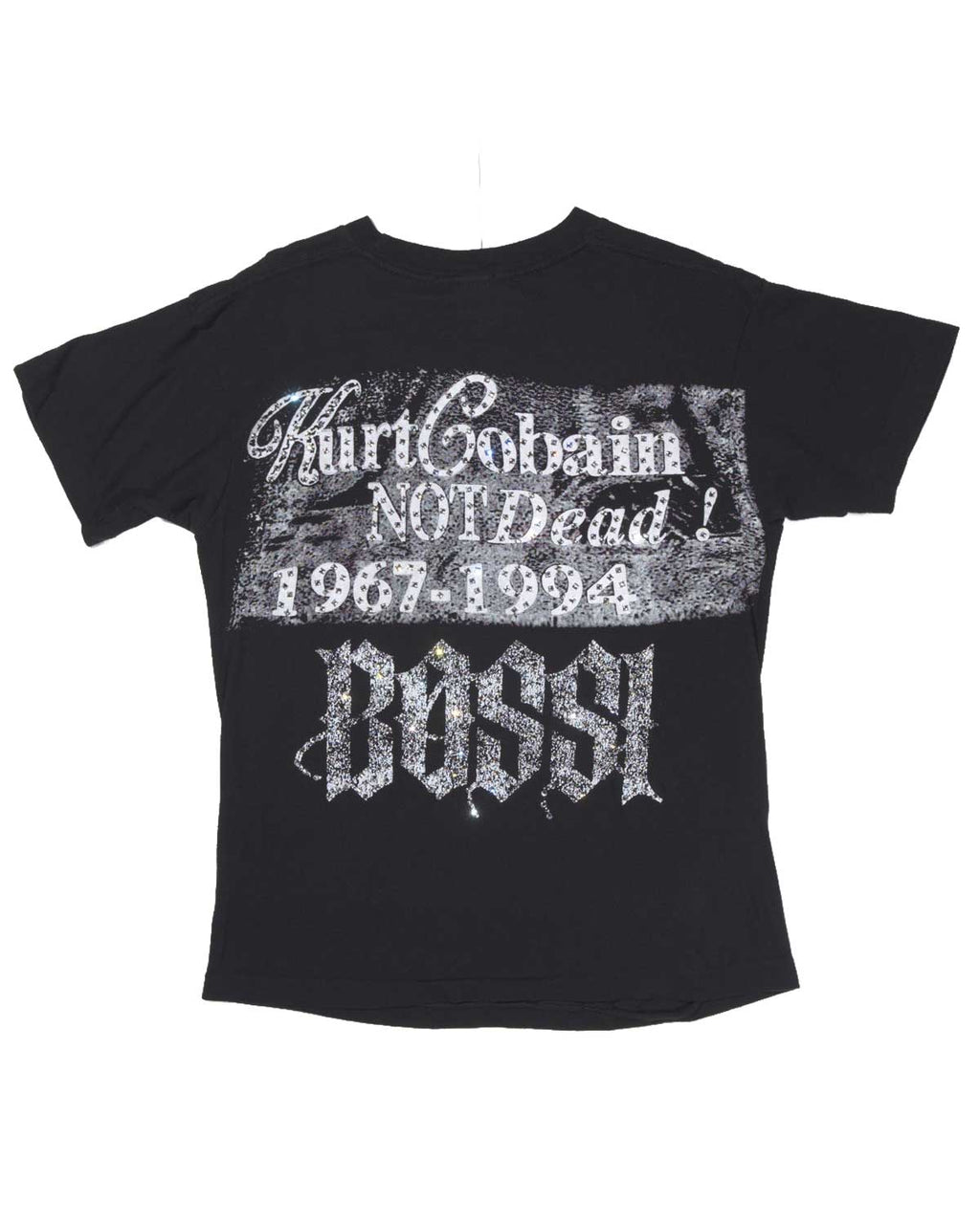 Bossi Vintage Rhinestone Tee Black