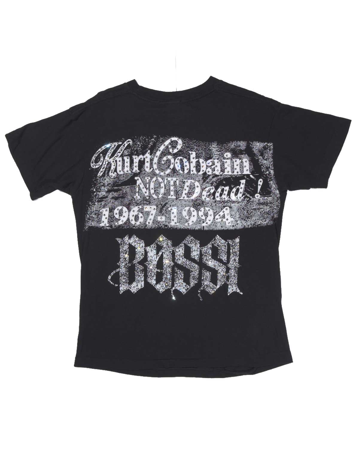 Bossi Vintage Rhinestone Tee Black