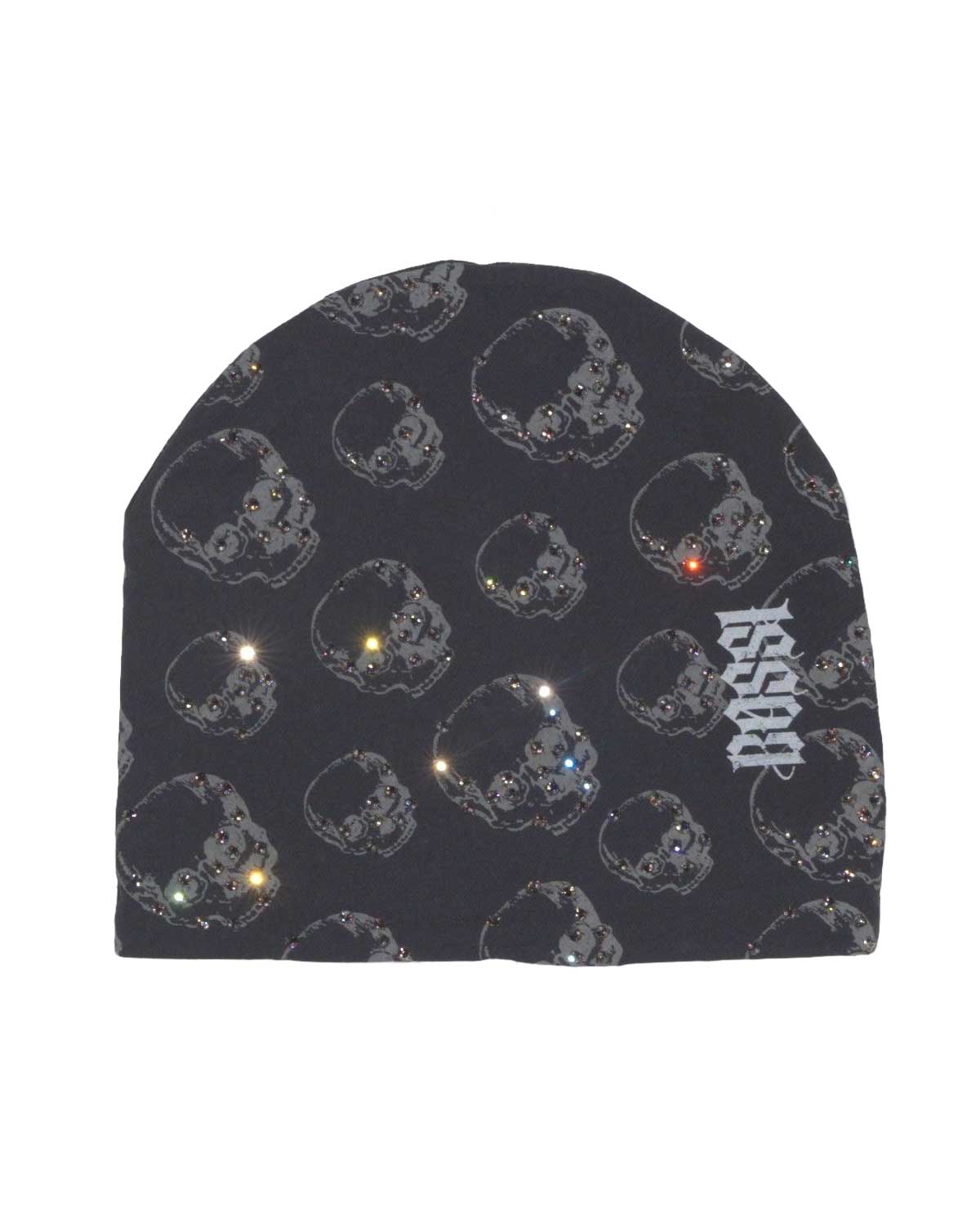 Bossi Vintage Rhinestone Beanie Black