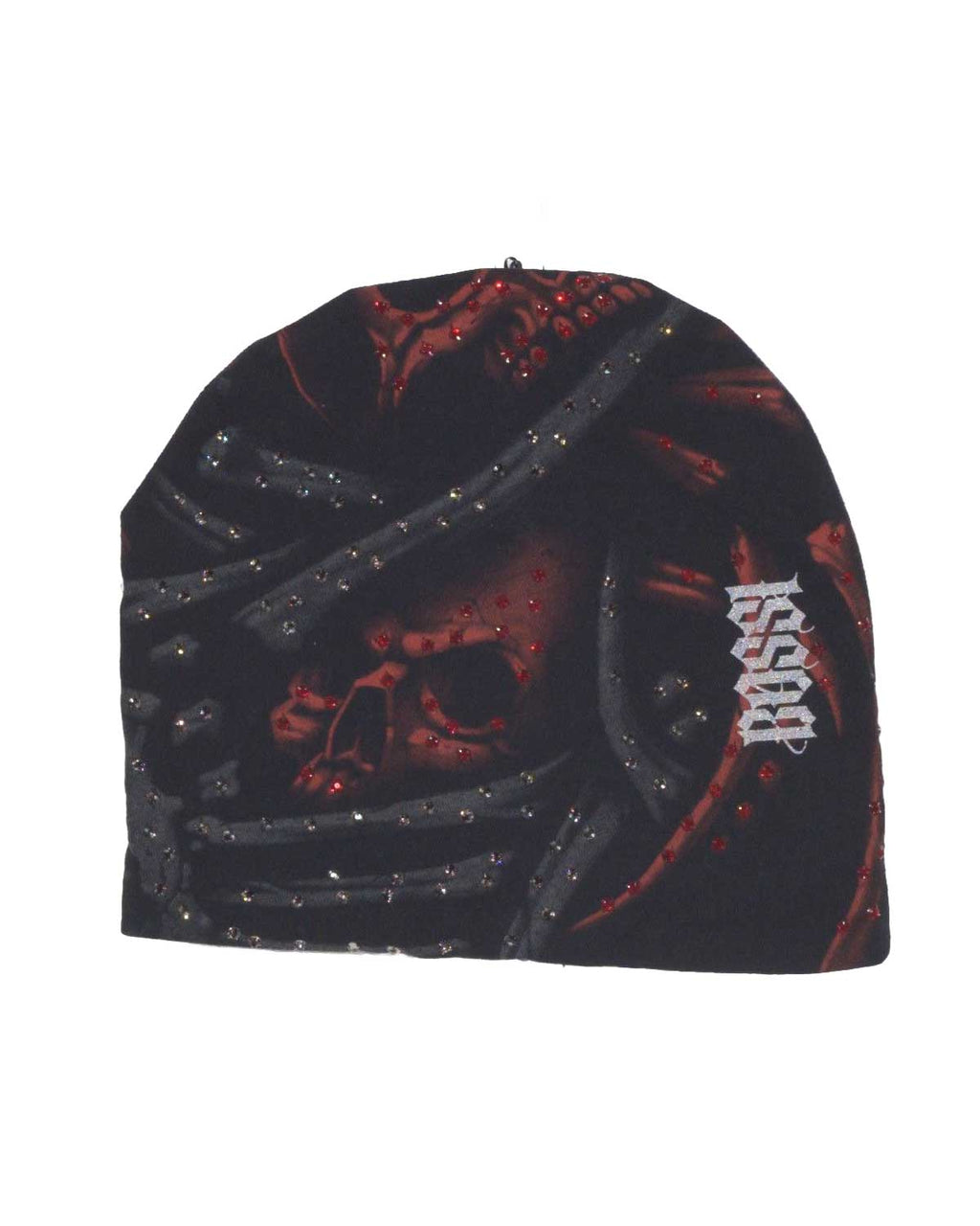 Bossi Vintage Rhinestone Beanie 1 Black