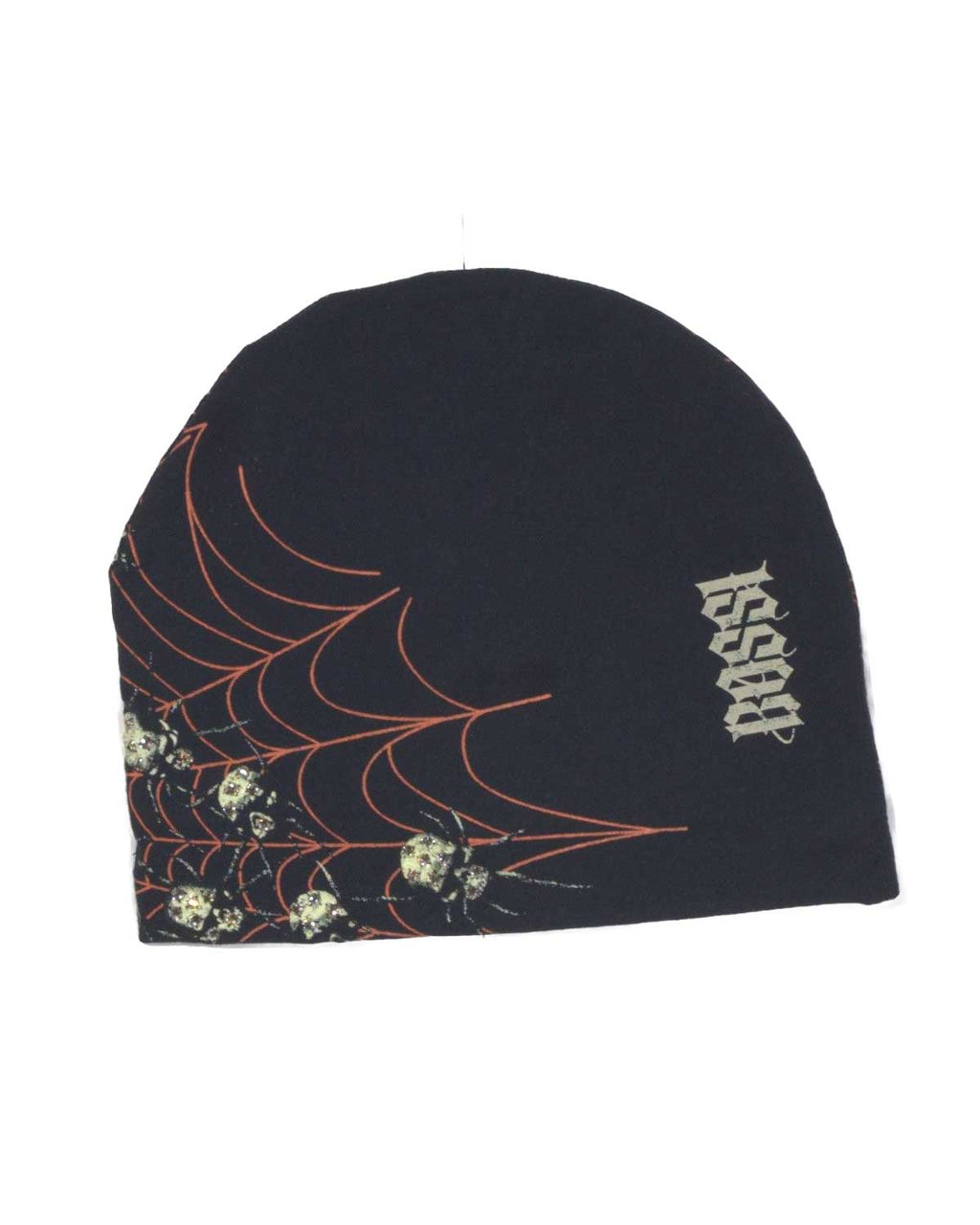 Bossi Vintage Rhinestone Beanie Black