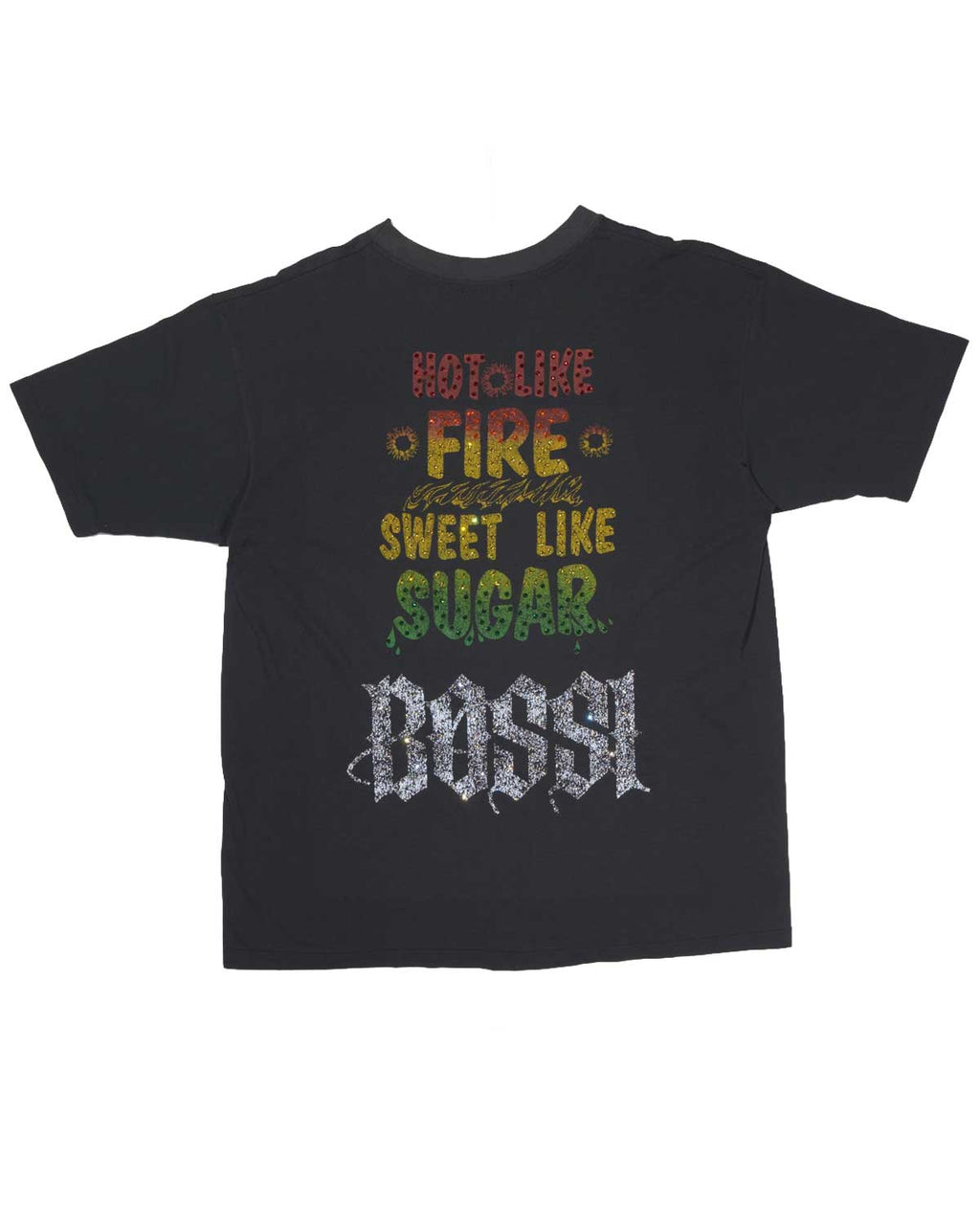 Bossi Vintage Rhinestone Tee Black