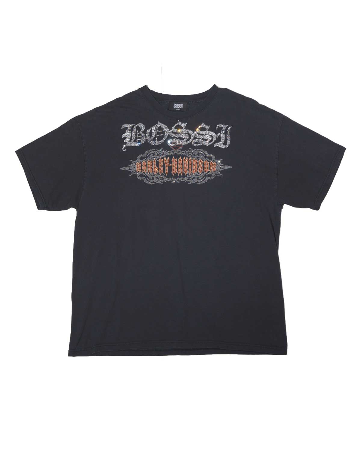 Bossi Vintage Rhinestone Tee Black
