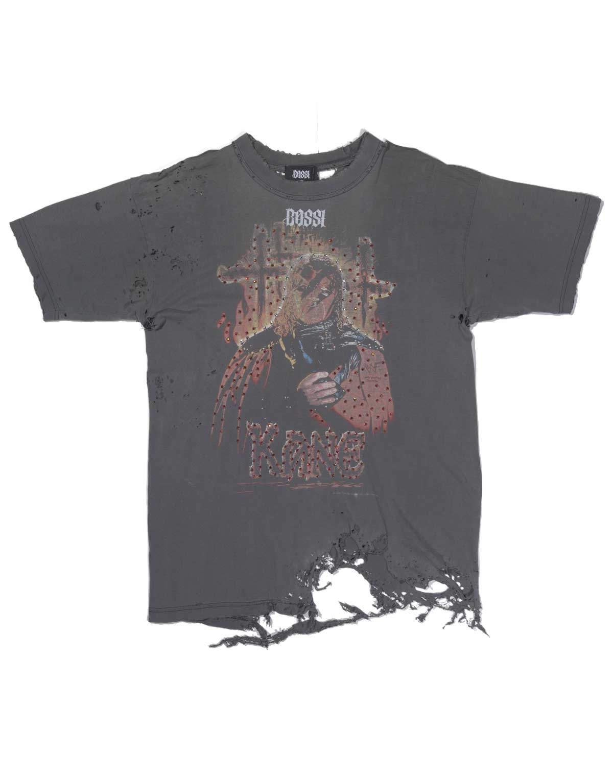 Bossi Vintage Rhinestone Tee Grey