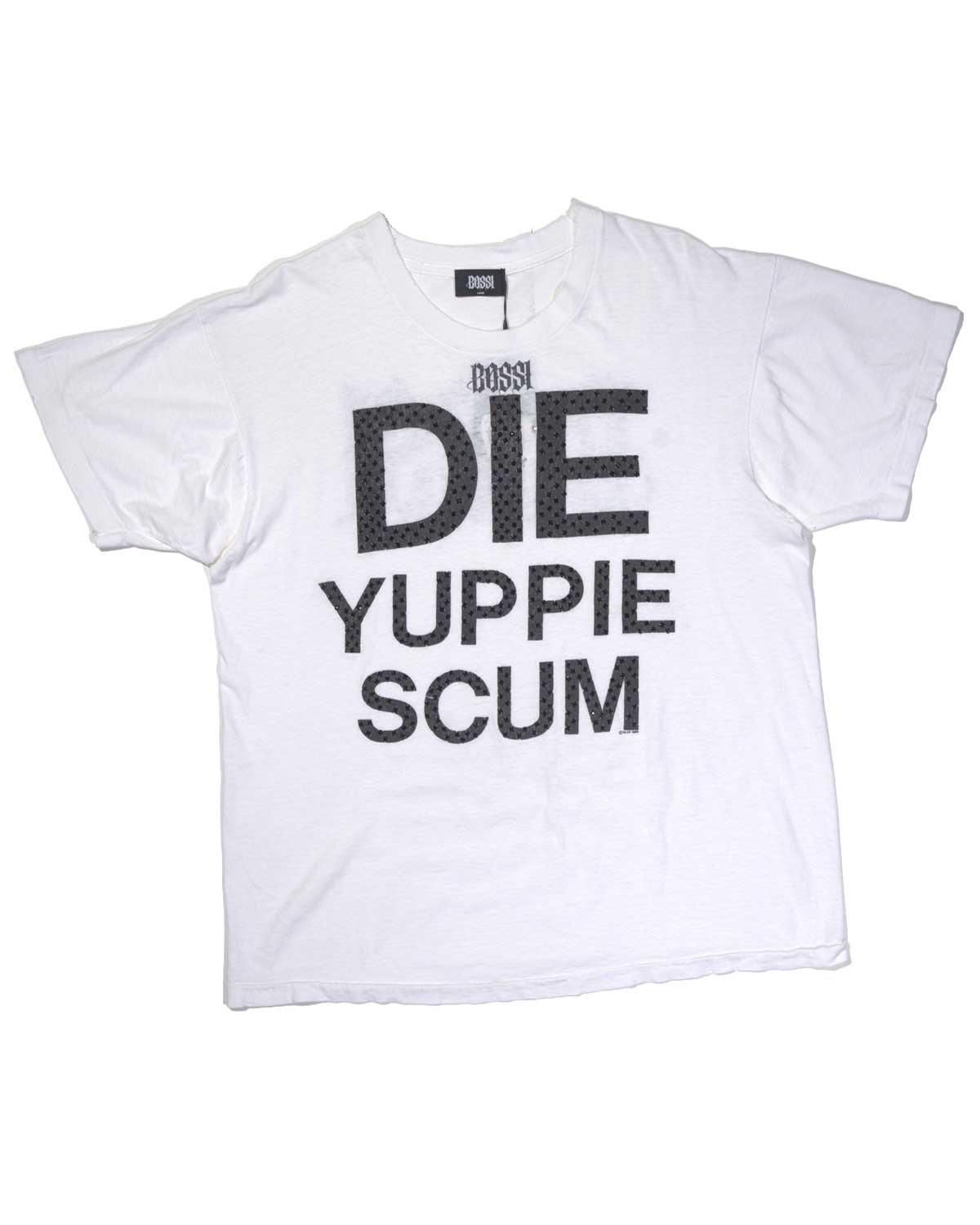 Bossi Vintage Rhinestone Tee White