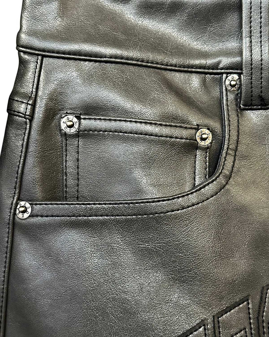 Bottega Desires Leather Shorts Black