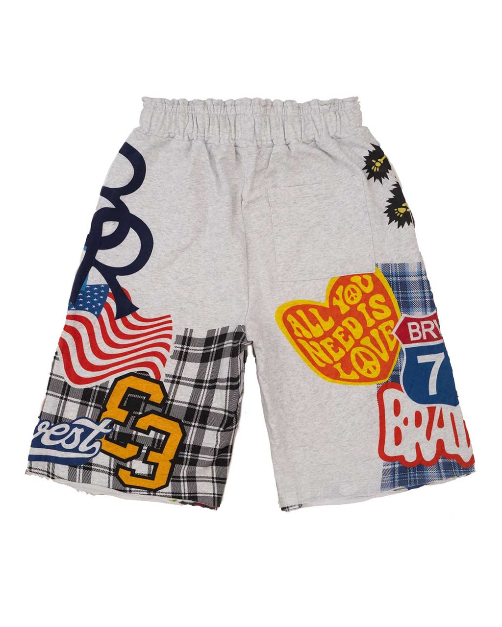 Bravest Studios Patchwork Baggy Sweatshorts Grey