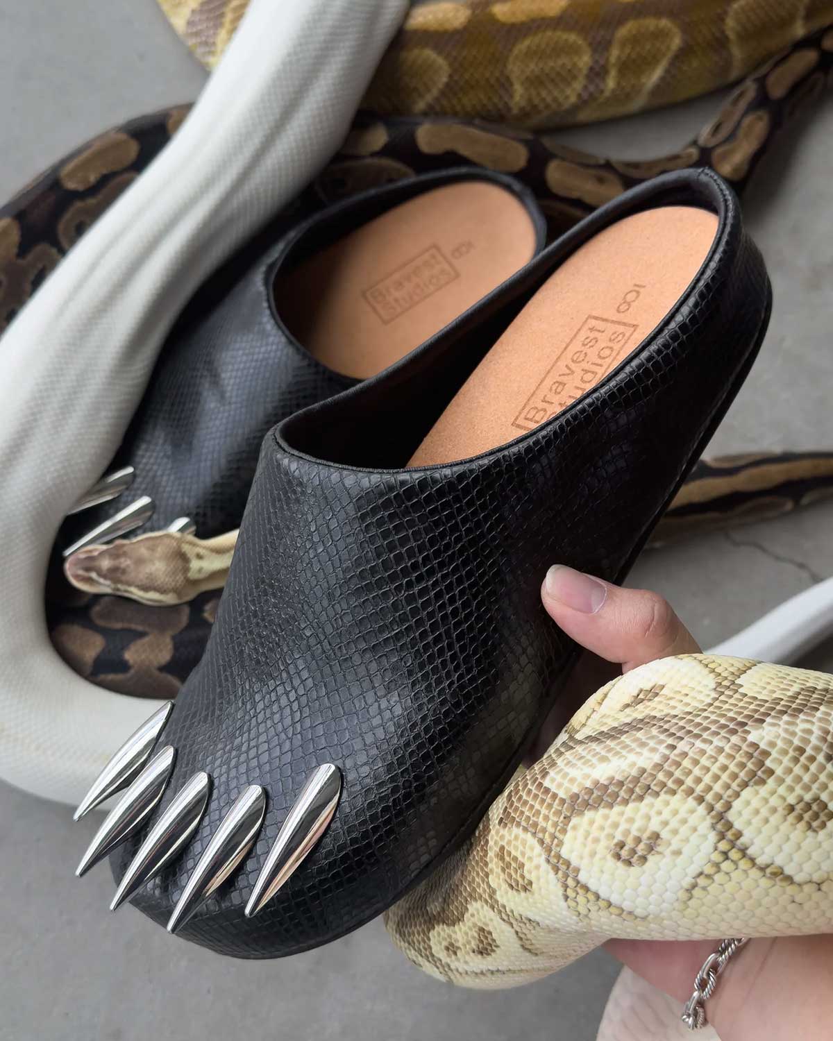 Bravest Studios Snake Claw Mule Black