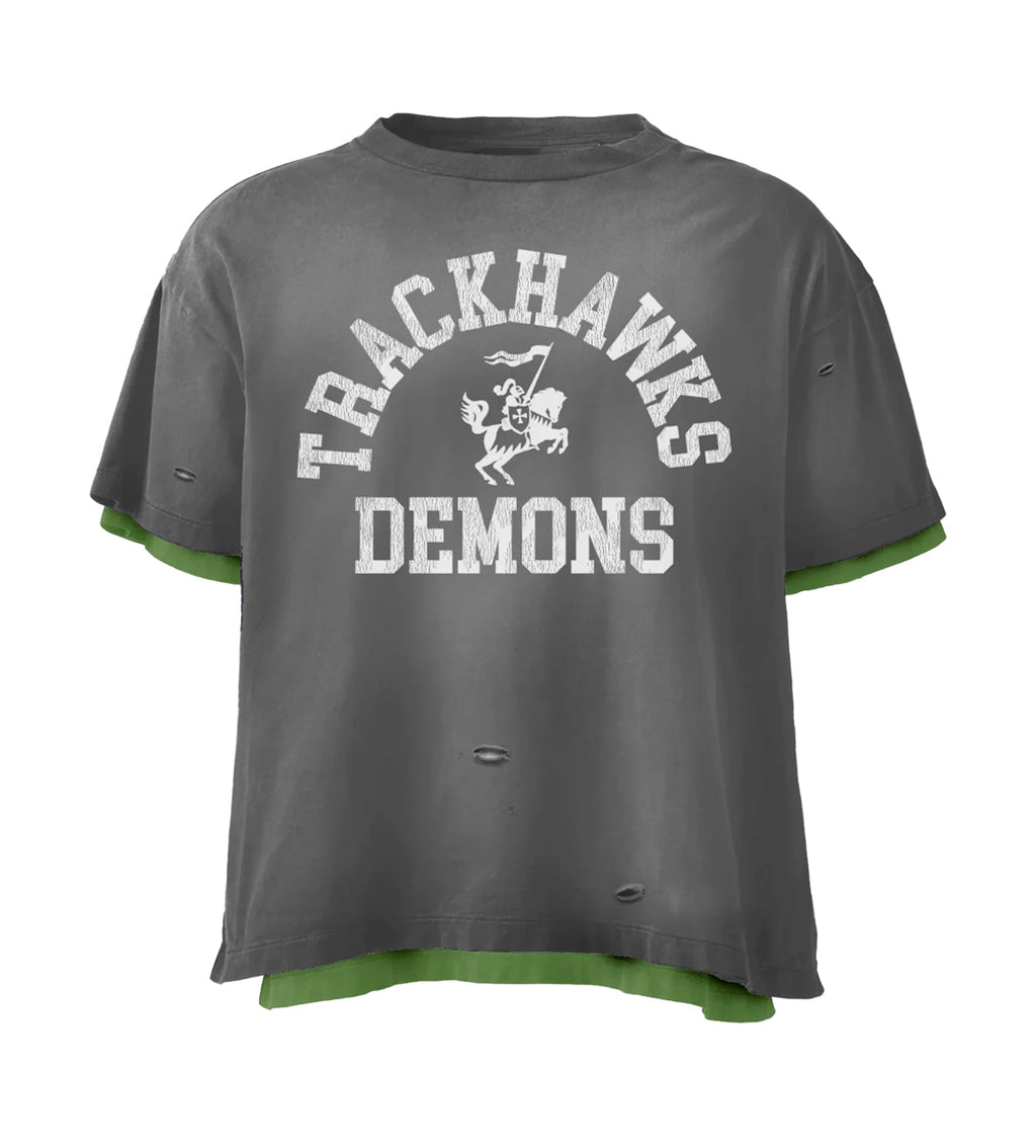 Bravest Studios Trackhawk Double Layer Tee Grey/Green