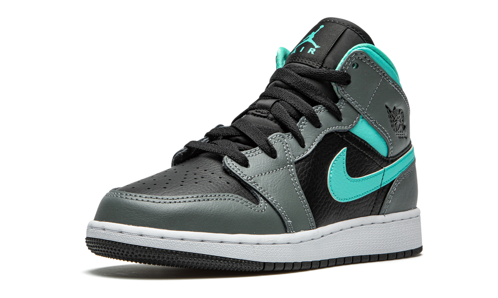 Air Jordan 1 Mid GS "Grey / Aqua" 554725 063