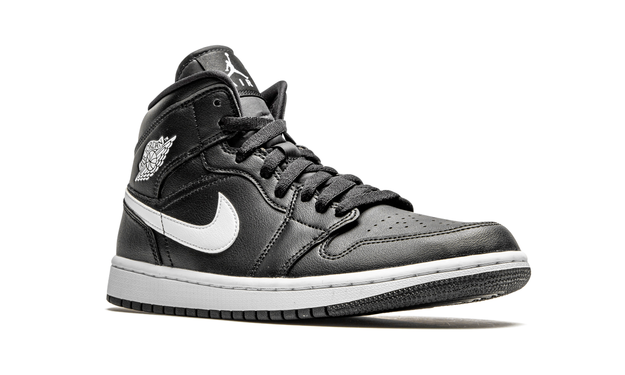 AIR JORDAN 1 MID WMNS "Black / White" BQ6472 011