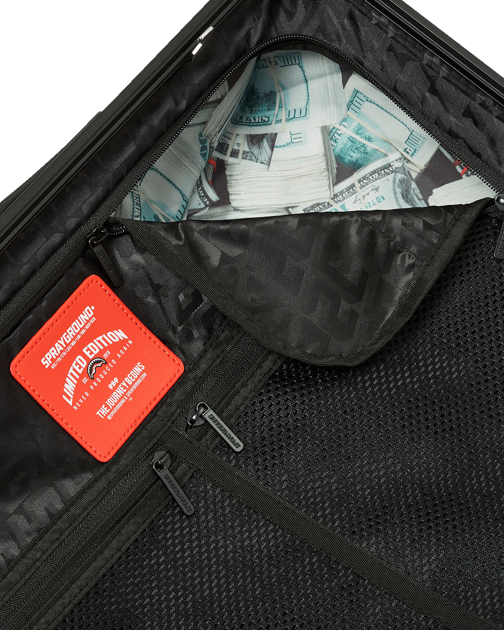 SPRAYSHARKS WORLDWIDE SHARKITECTURE CARRY-ON LUGGAGE