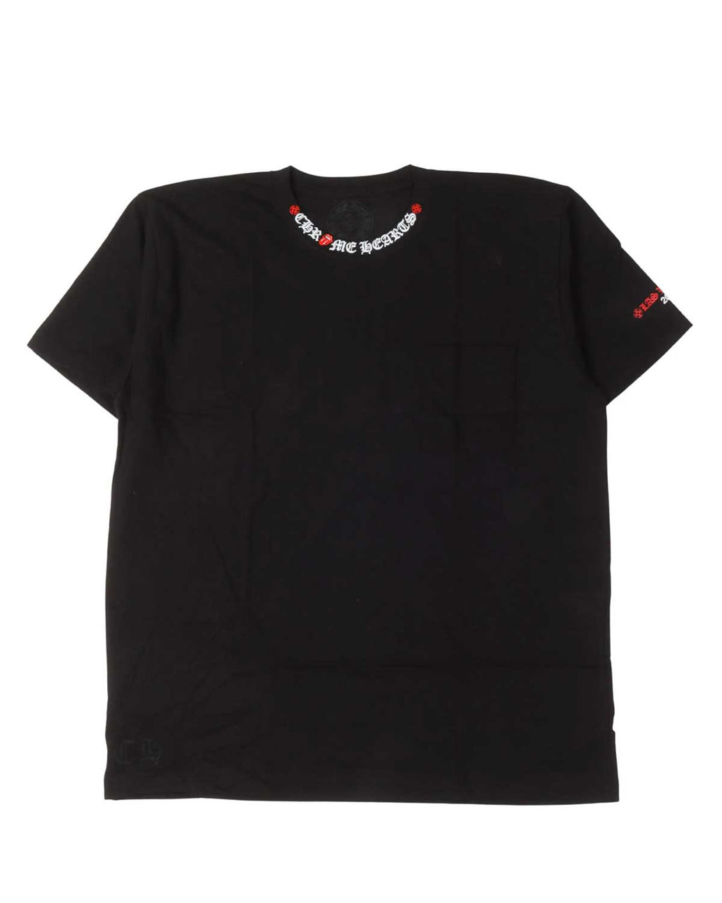 Chrome Hearts Rolling Stones Neck Logo Tee Black